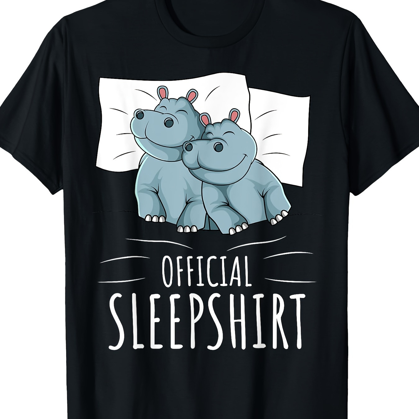 

Hippo Lover Official Sleepshirt T-shirt-100% Cotton-220g