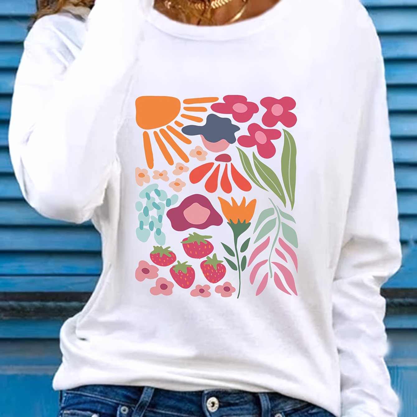 

Long Sleeve T- - Polyester , - For Fall &