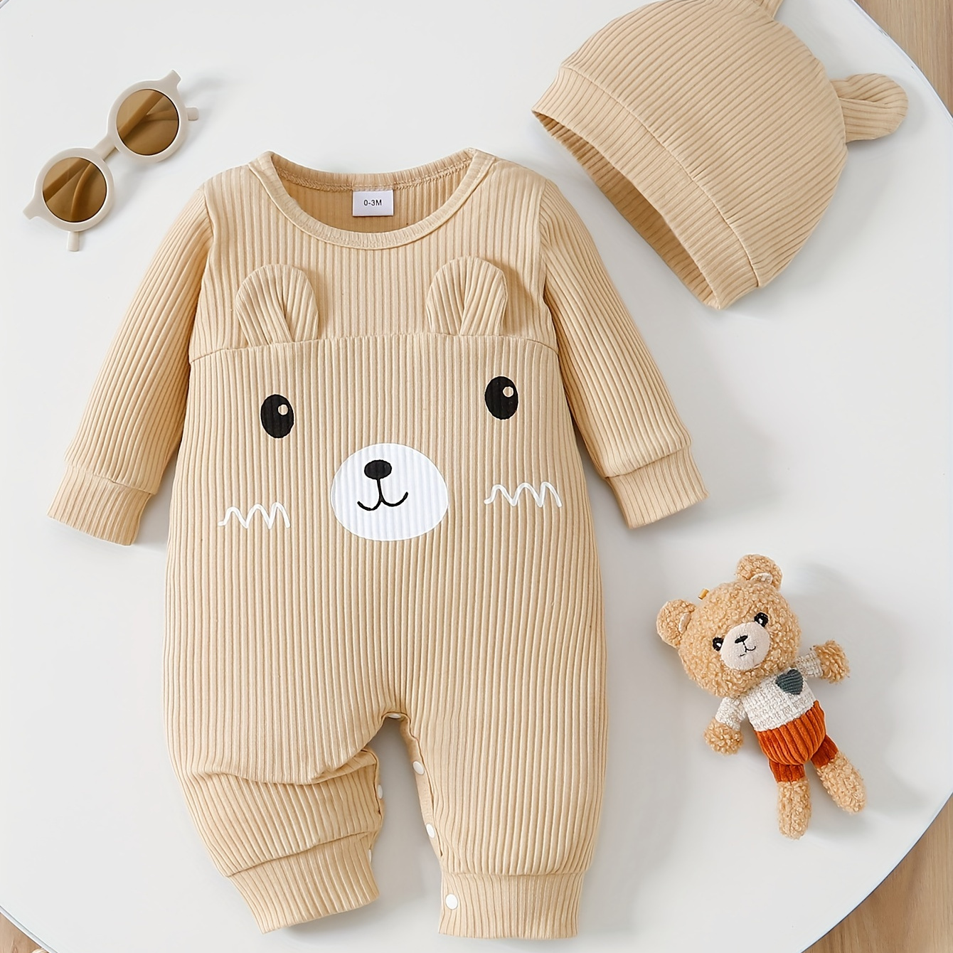 

's Ribbed Long Sleeve , Toddler & Infant Boy's Bodysuit & Hat For