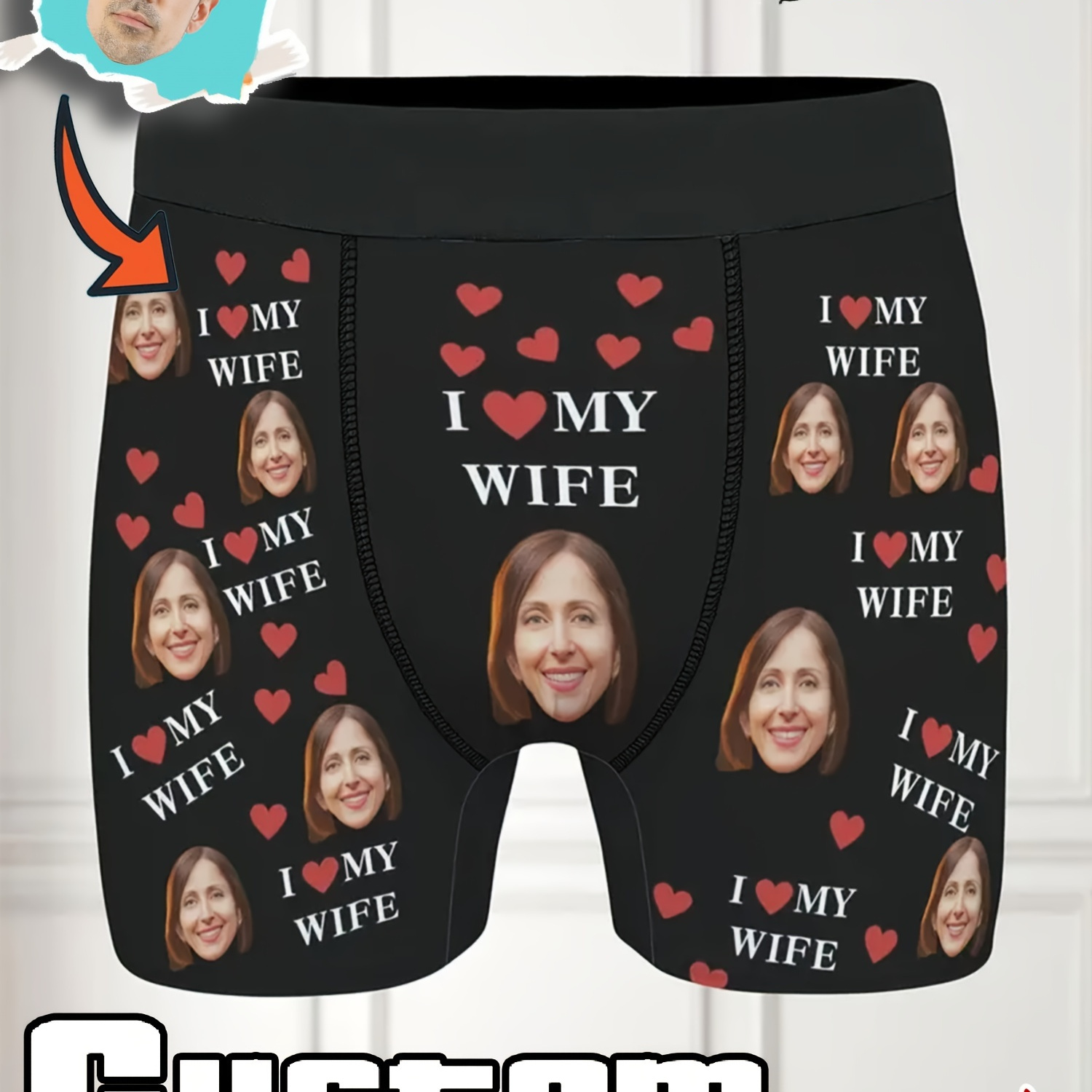 

L My Wife Personalized Briefs – Boxers – Unique 's Day, , – Diy Underwear