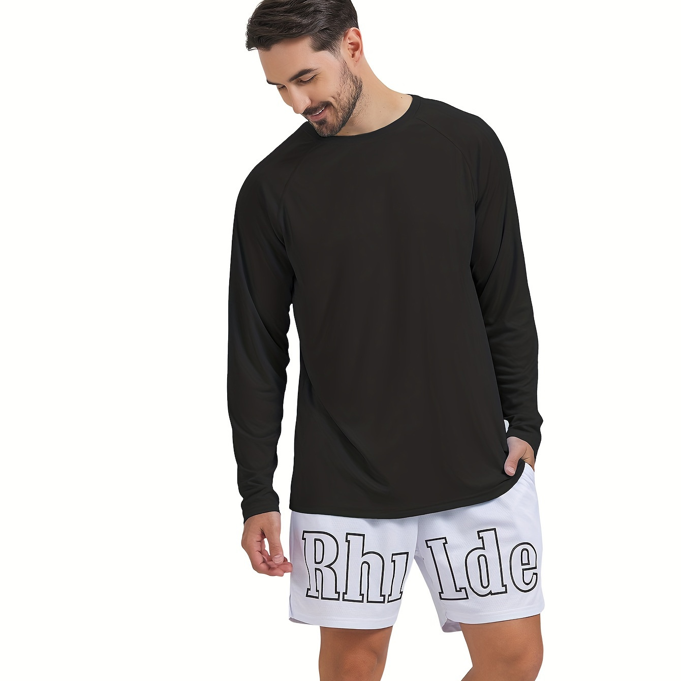 Men's Upf 50+ Sun Protection Long Sleeve T shirt Comfy Quick - Temu