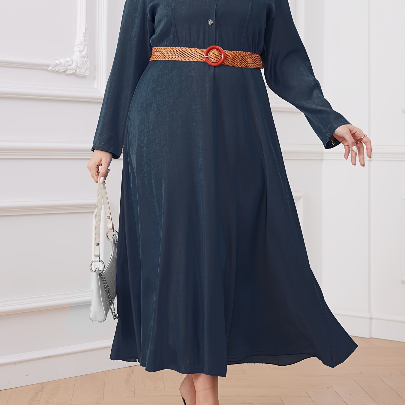 Plus Size Denim Dress Fall Clothes Maxi Dresses For Women Turn Down Collar  Casual Long Sleeve Dress Plus Size Women Denim Dress Wholesale Drop 221121  From Long01, $30.3