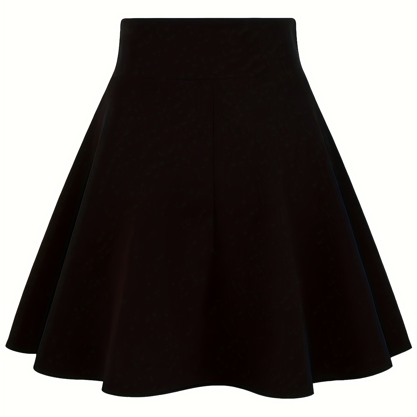 

Elegant Solid Color A-line Skirt For Women - Polyester, Machine Washable, Spring/summer/fall