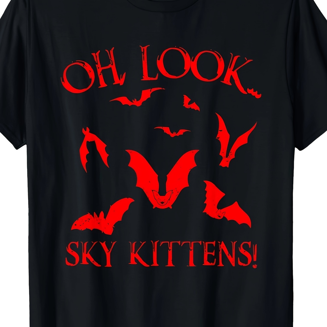 

Funny For Men Women Cool Sky Kittens Horror T-shirt