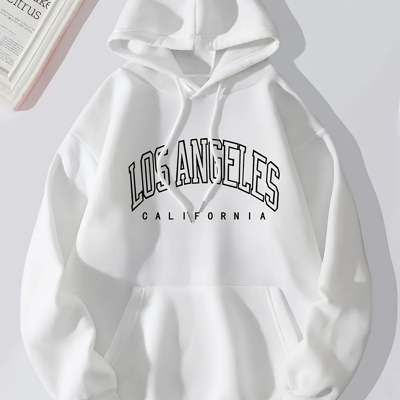 

Letter Print Hoodie, Drawstring Casual Hooded Sweatshirt For Winter & Fall, Women's Clothing