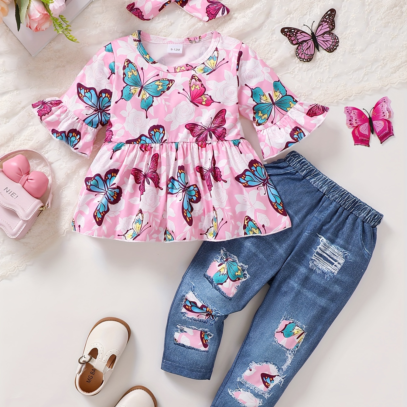 

Toddler Baby Girl Winter Outfits, Cute Top And Jeans Set Baby Cute Outfits