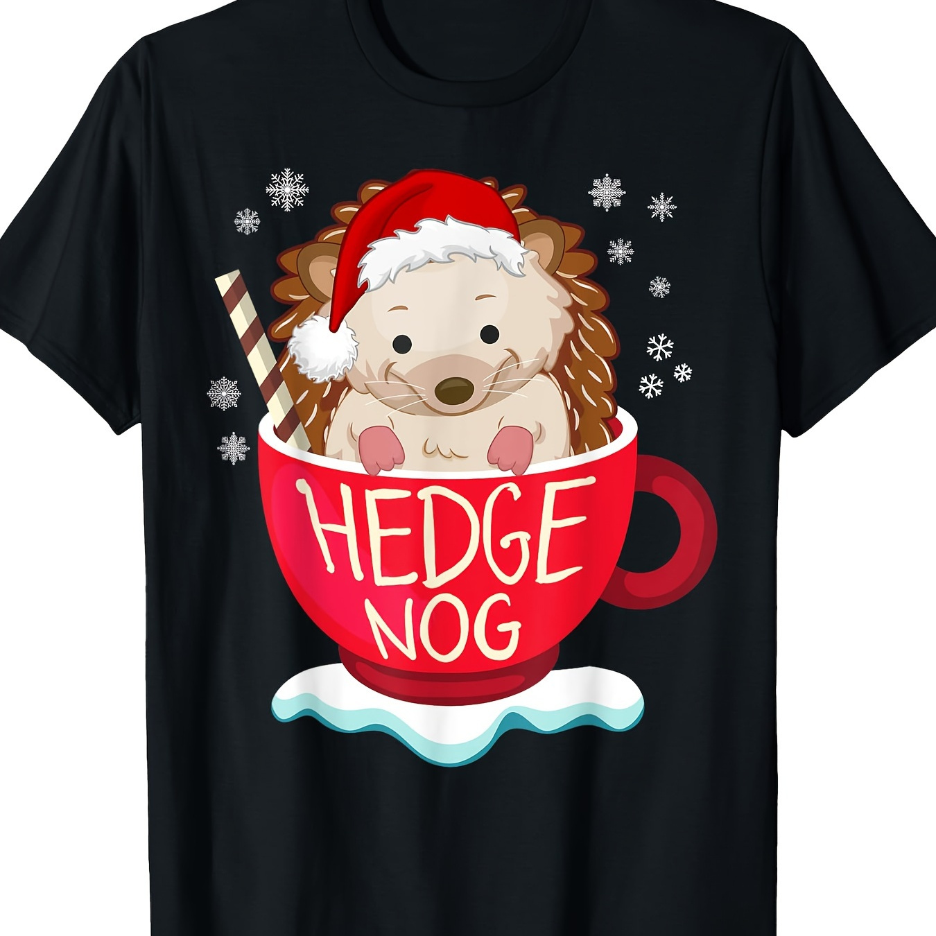 

Interesting , Lovely Santa Hat, Hedgehog Christmas T-shirt220g