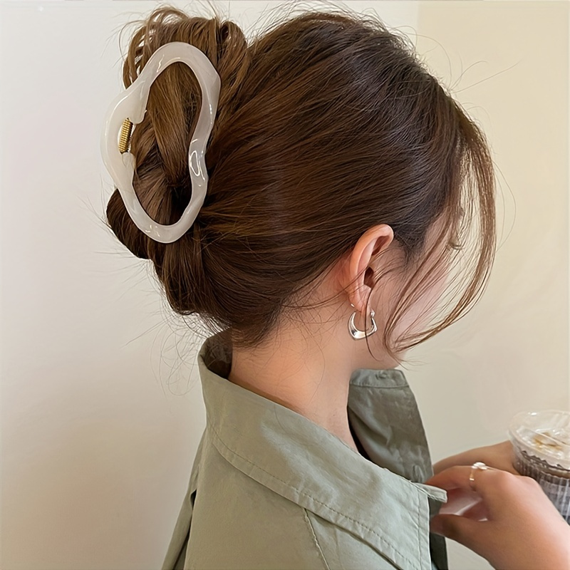 

Non-slip Cloud Claw Hair Clip For Thick Hair - Strong Hold Grip For Beach, Daily, And Party Use