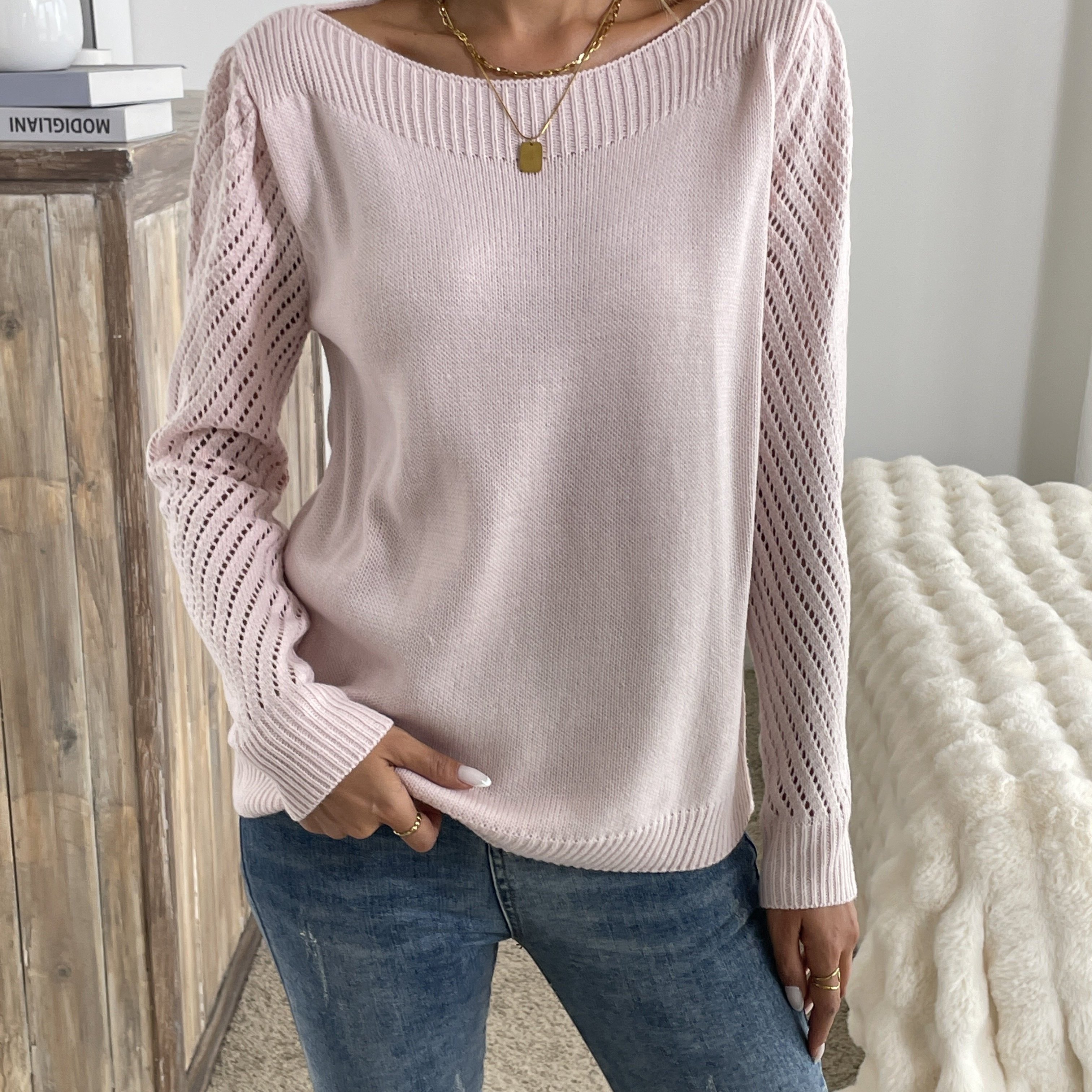 

Knit Long Sweater, Sweater For & Fall, Women's Clothing