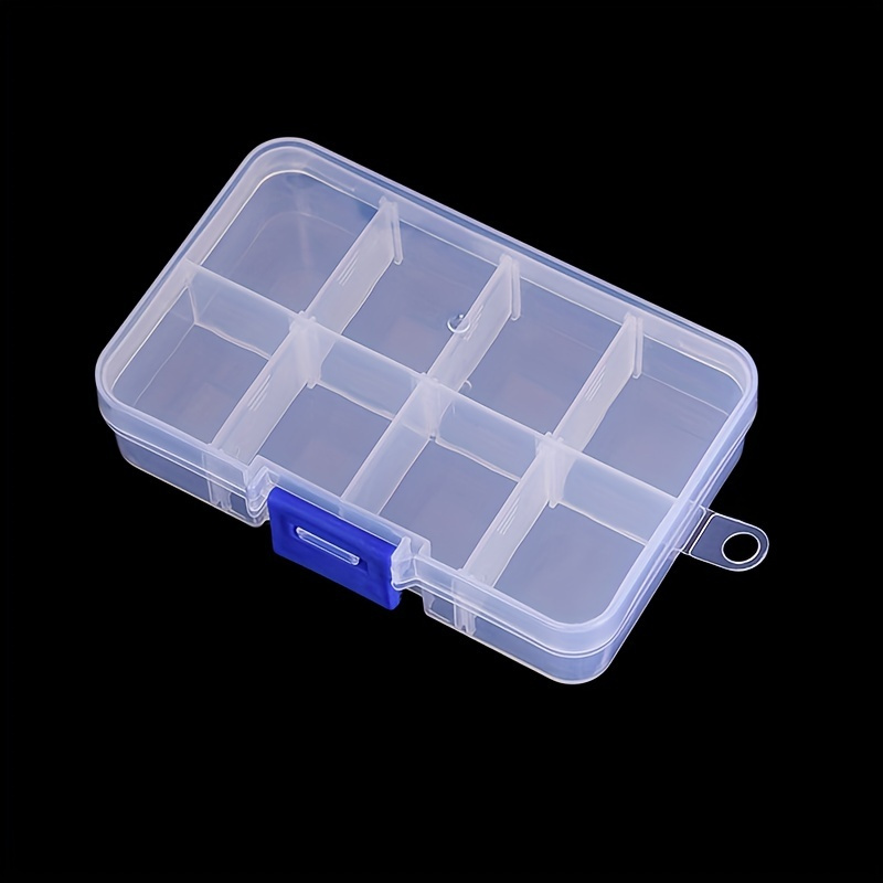 1pc Transparent Storage Box 15 Grids Detachable Sewing Box Plastic Fishing Tackle  Box Cosmetic Jewelry Storage