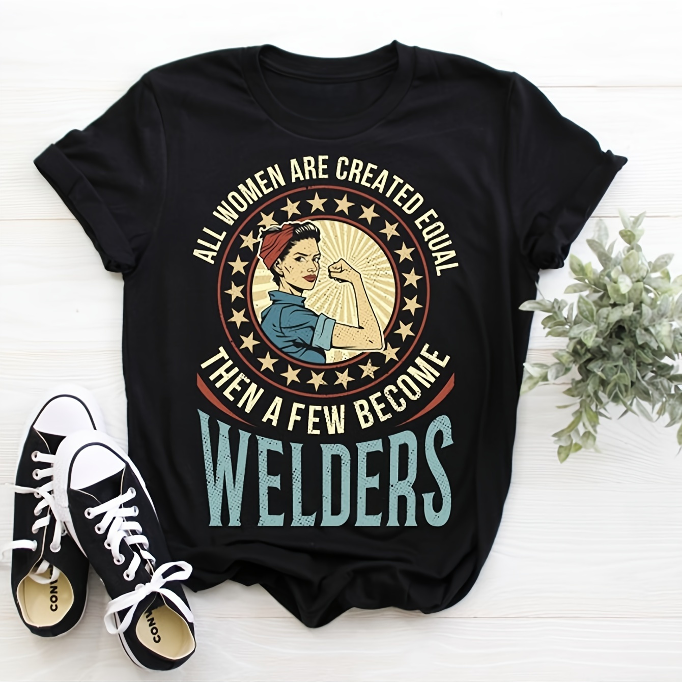 

1pc Women Welding Job T-, , , , Mom Day Tees