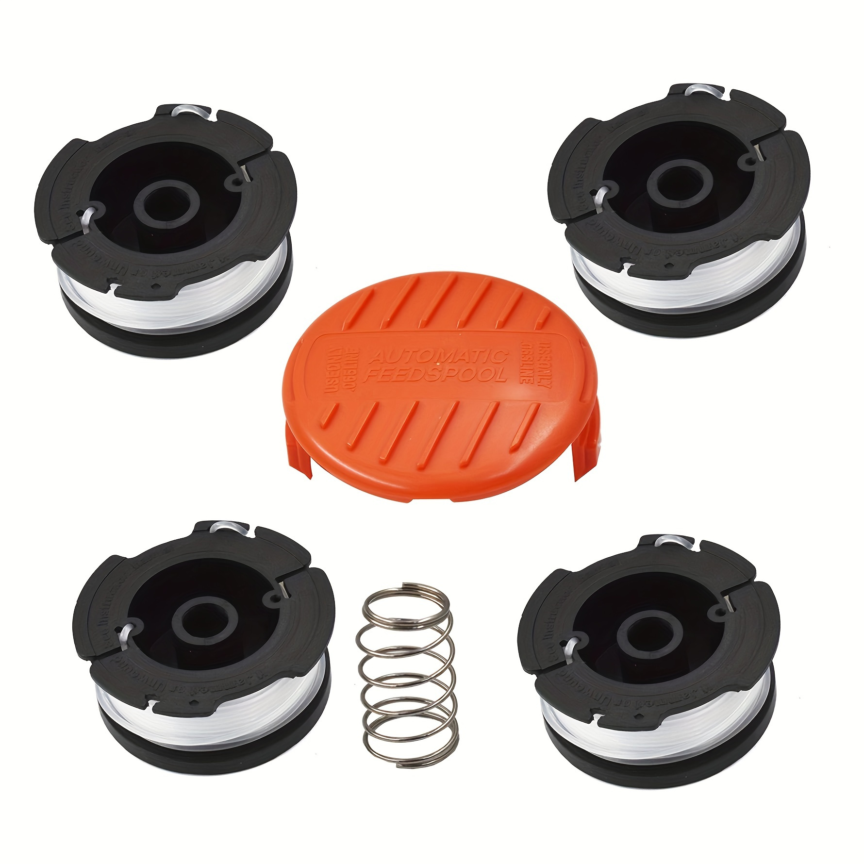 Af-100 Replacement Spools Compatible With Black+decker Gh600 Gh900 Gh600  Lst522 Lcc140 String Trimmer Eater Refills Auto-feed Spool With Rc-100-p  Cover And Spring - Temu