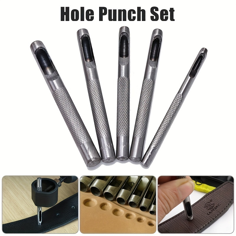 Leather Hole Punch Tool Stainless Steel Belt Hole Puncher - Temu