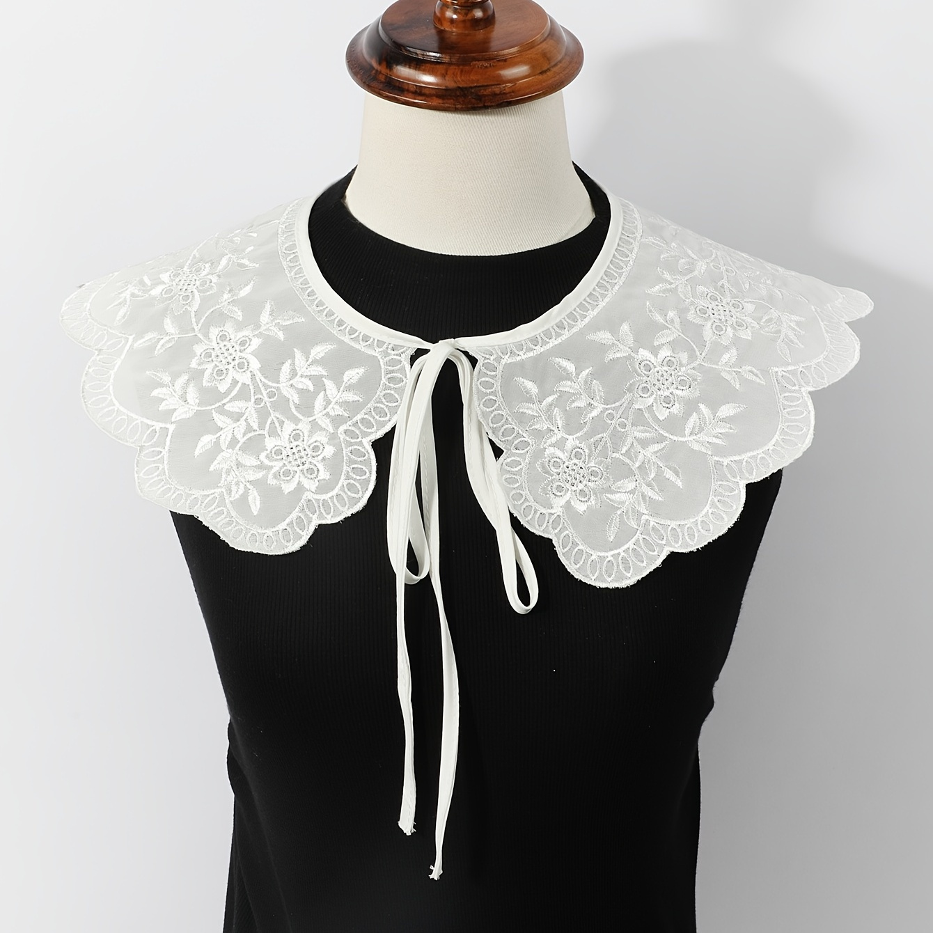 Vintage Embroidered Faux Collar Fake Collar Half Shirt Blouse Collar ...