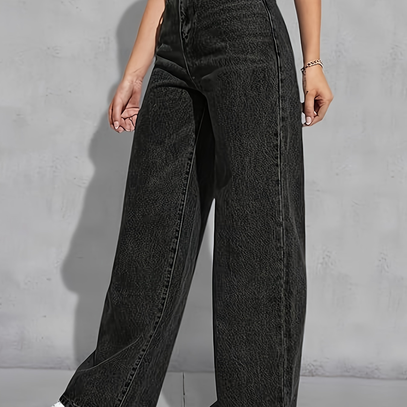 

Wide Leg Jeans For Women Casual High Waist Baggy Jeans Denim Pants
