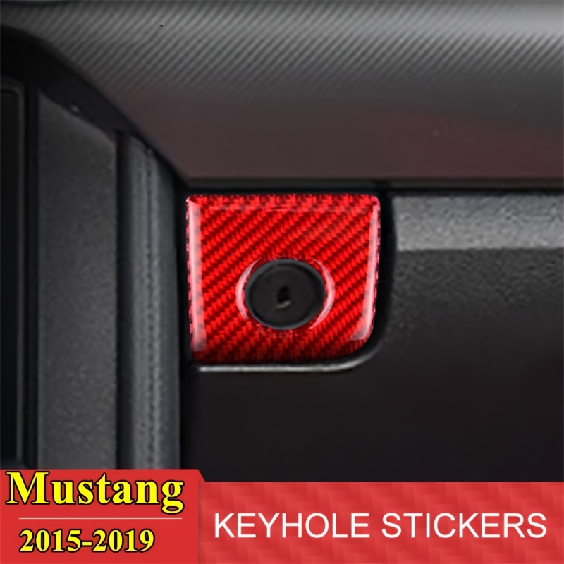 Badmen Keyhole Sticker Car Interior Decoration Sticker Genuine Carbon