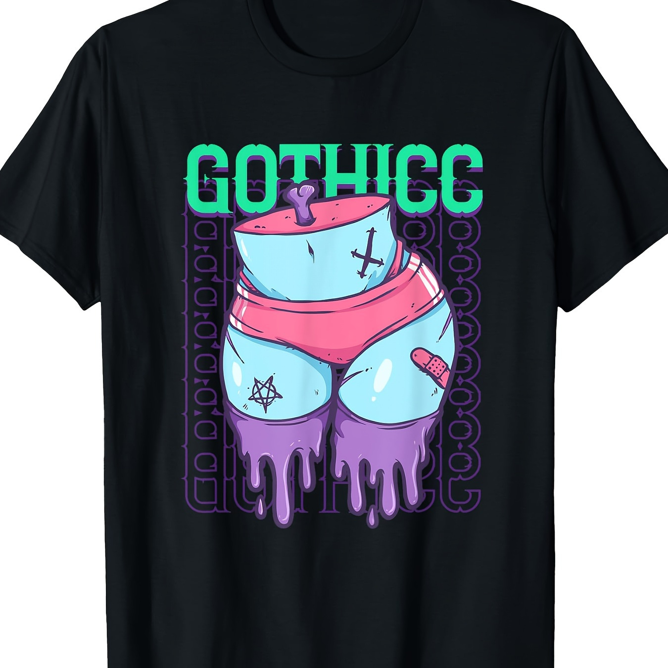 

Shirt Gothicc Thighs Booty T-shirt-100% Cotton-220g