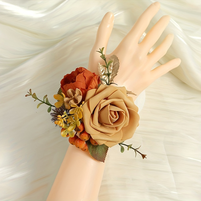 Burnt Corsage Or Boutonniere Prom Artificial - Temu