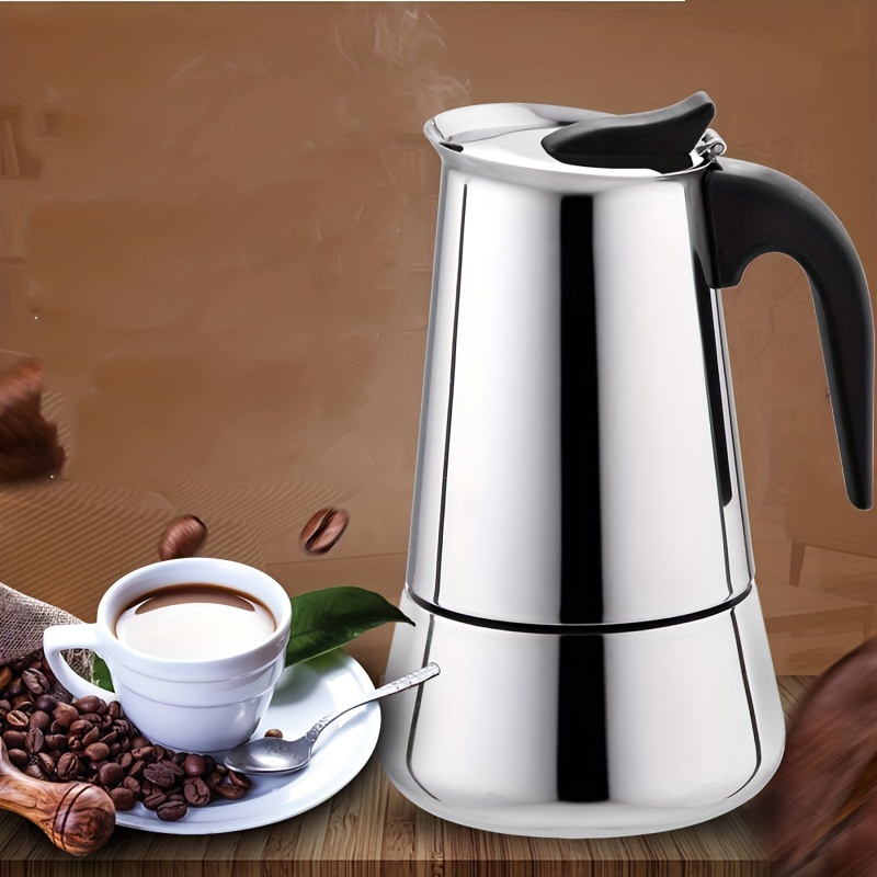 1pc Moka Moka In Acciaio Inossidabile Caffettiera Espresso - Temu Italy