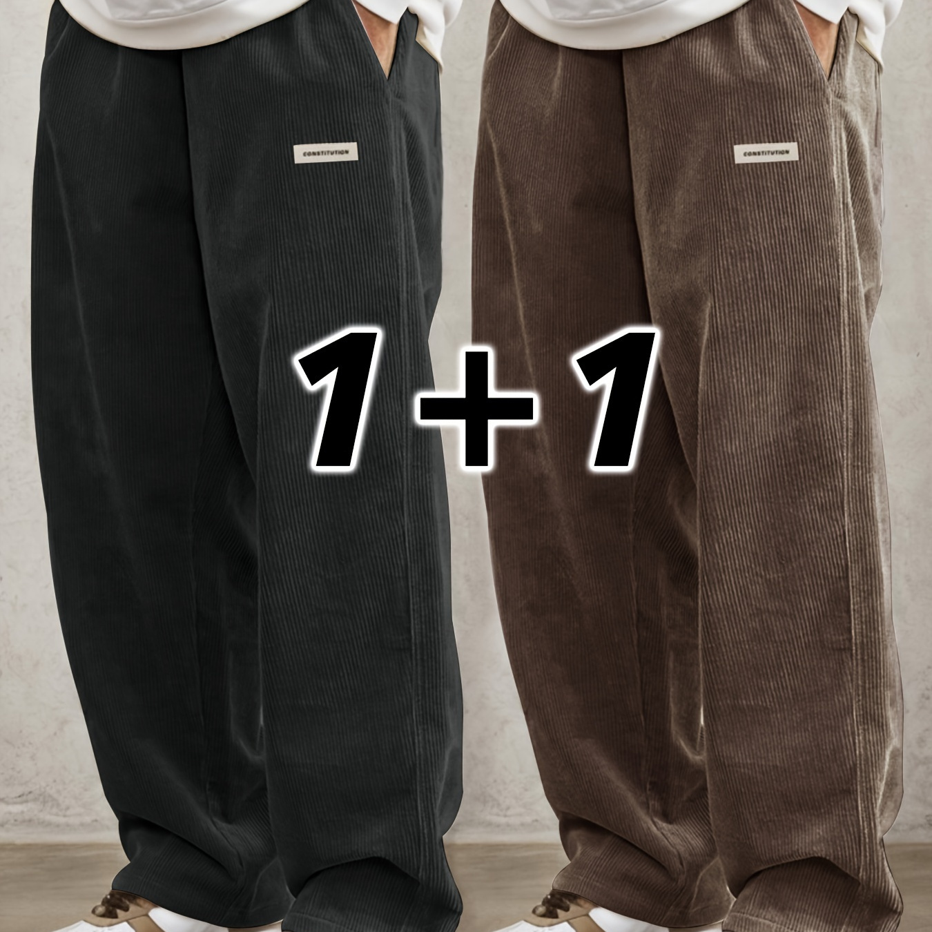 

Overalls Set - 100% Non-stretch Regular Length Pants , Waist & Streetwear, &