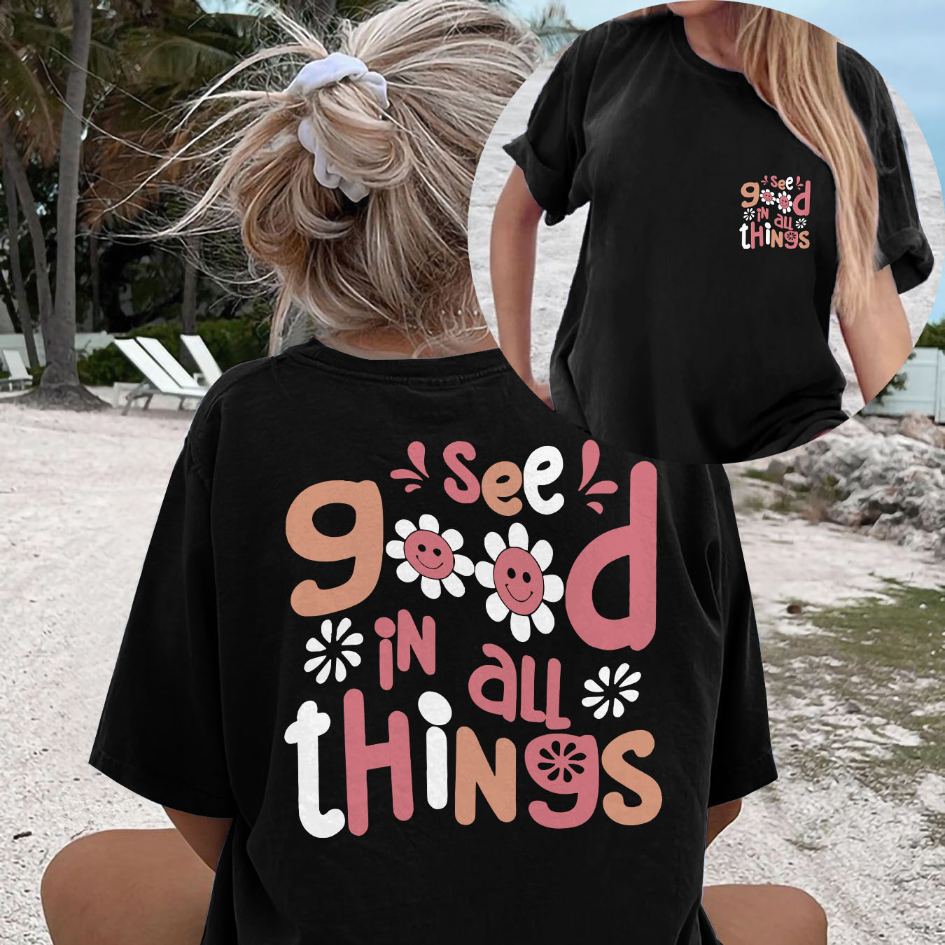 

's T- Double-sided & Letter - , , Washable