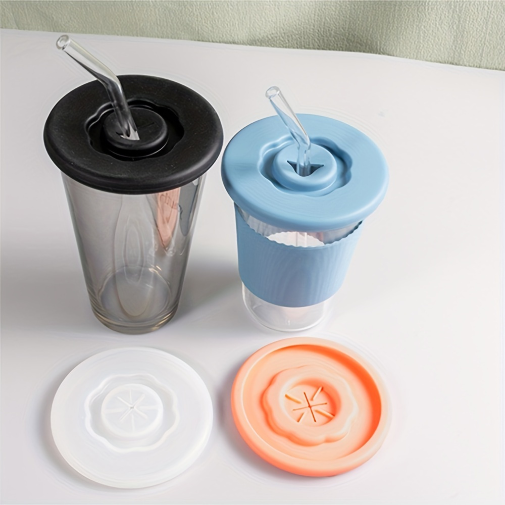 Silicone Drinking Lid Spill proof Cup Lids Reusable Coffee - Temu