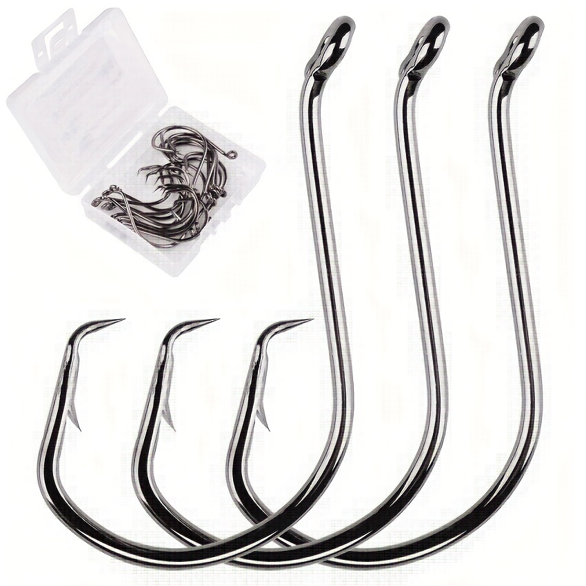  Fishing Offset Jig 30 Ocean Fishing Saline High Carbon Steel  Arms Fishing Hook Small Hook Short Hand Squid Hook Portable Fish Hooks Set  (Size : 6#) : Sports & Outdoors