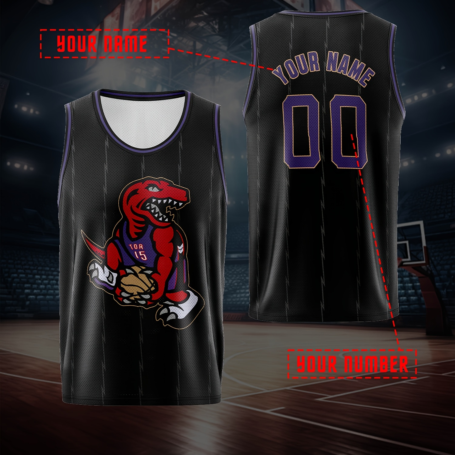 

Custom Name & Number Basketball Jersey - Breathable, For Men | Summer Parties & Sports Events