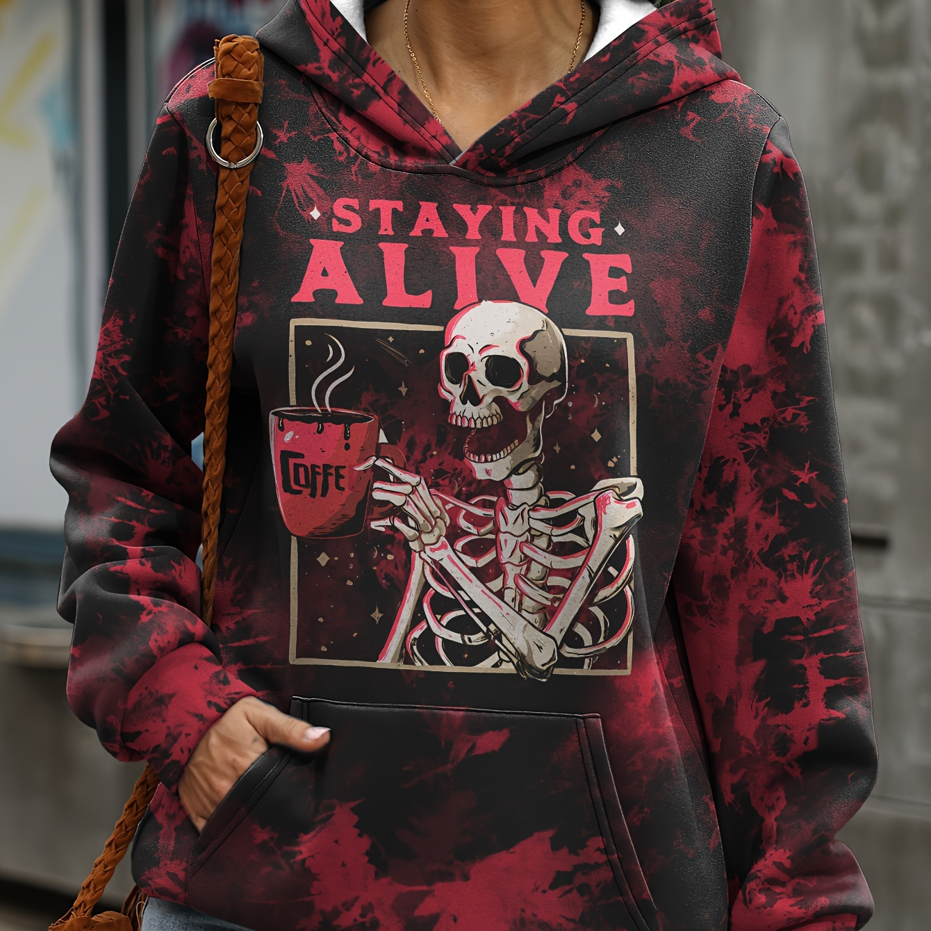 Designer skull online hoodie