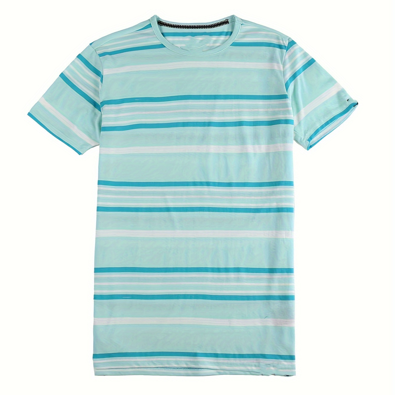 

Guys' Striped Tee, With Chill Blue Stripes And A Fresh Look. Super Breathable And Comfy, Perfect For Kicking Back In The Summer.