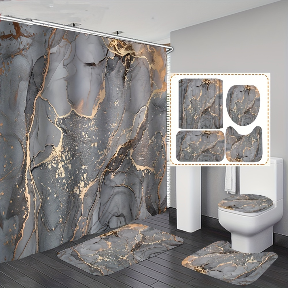 Camaro Bathroom Mat Set and Shower Curtain - TrendySweety