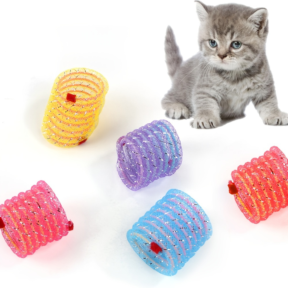 

Jouets pour chats et chatons Pet Wide Colorful Springs pour animaux de compagnie (couleur aléatoire)