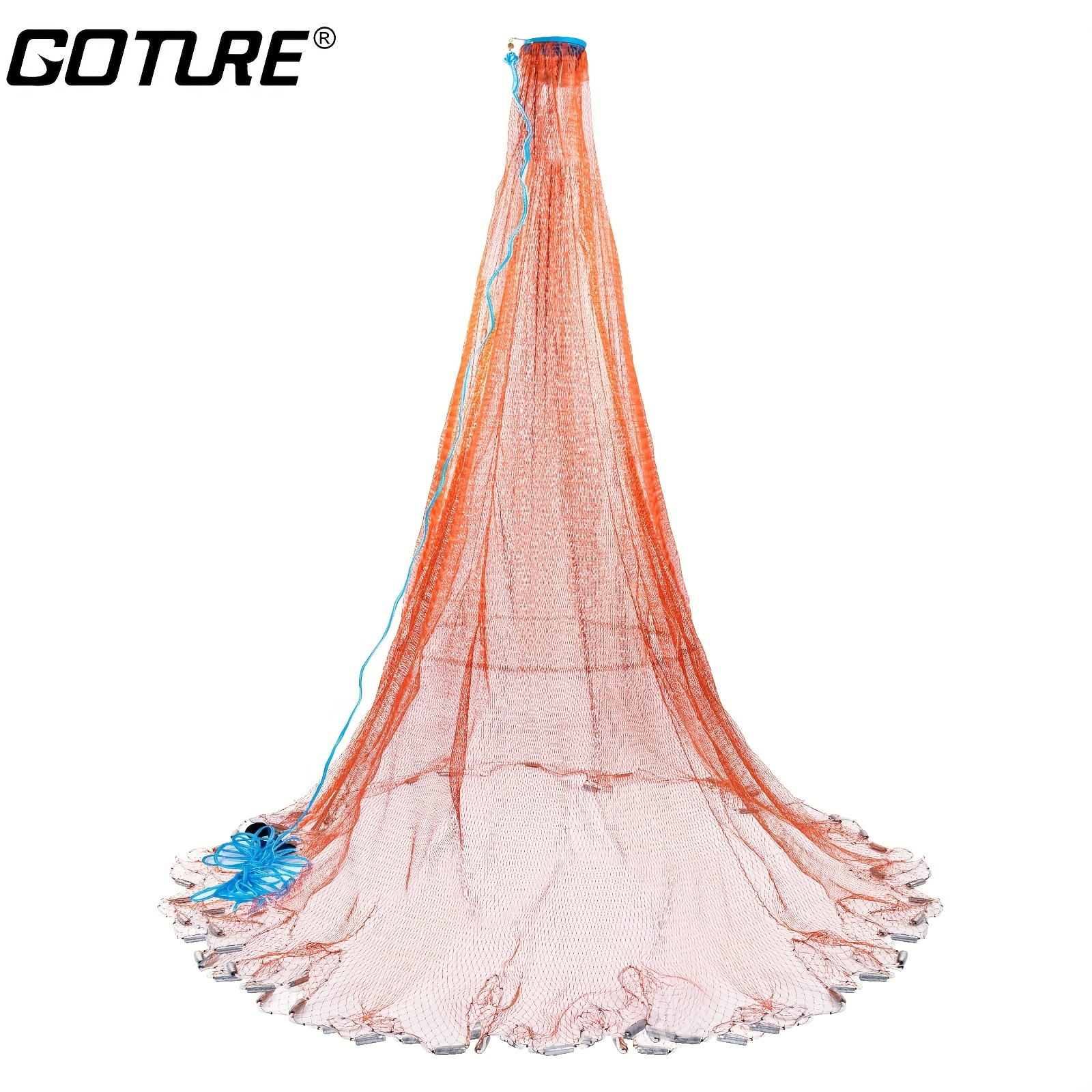 Buy Goture American Saltwater Fishing Cast Net for Bait Trap Fish