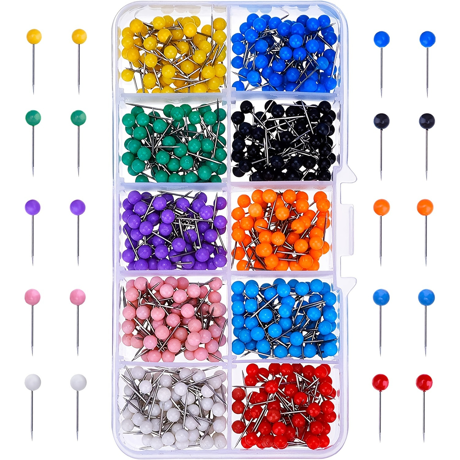 Mini Colorful Push Pins Photo/picture/map/poster Decor Nails - Temu