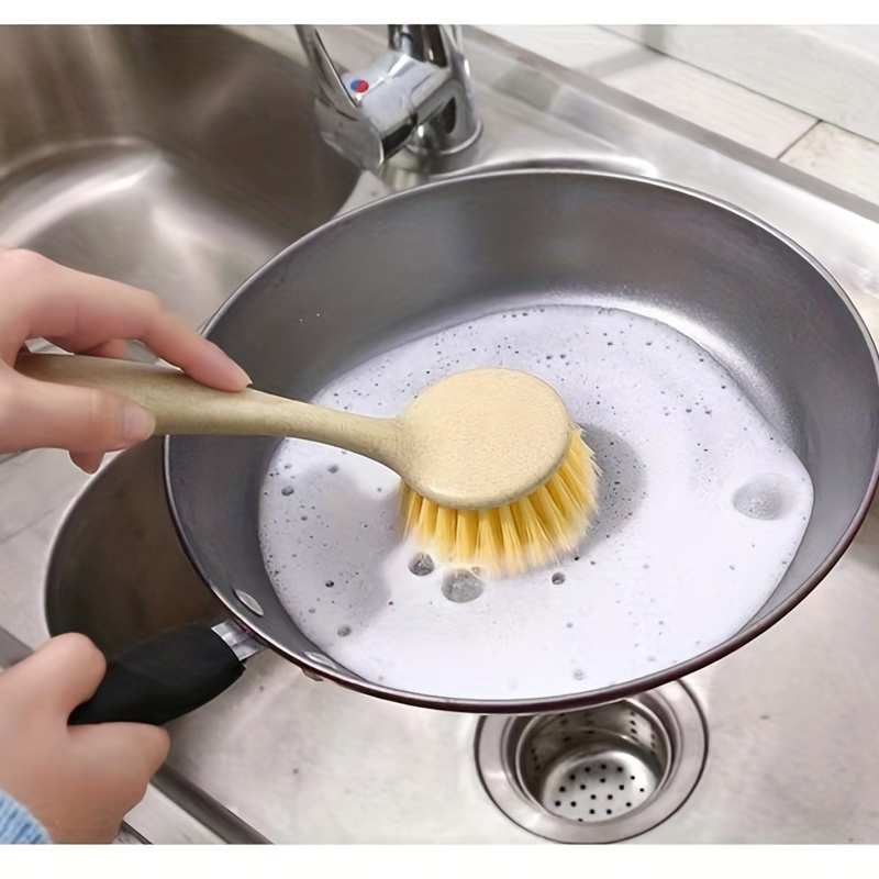 Kitchen Accessories Replacement Heads Sponge Brush Cleaning Dish Scrubber  Pads For Kitchen Sink Cleaner Sponge Double-headed Automatic Liquid Filling  Brush - Temu