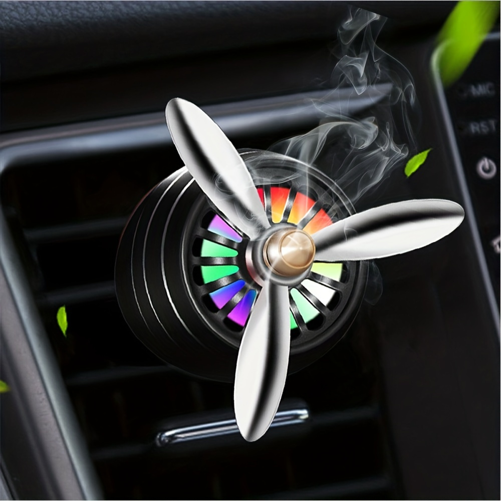 

Mini Led Air Freshener Car Perfume Conditioning Alloy Auto Vent Outlet Clip Fresh Fragrance Aromatherapy Atmosphere Light