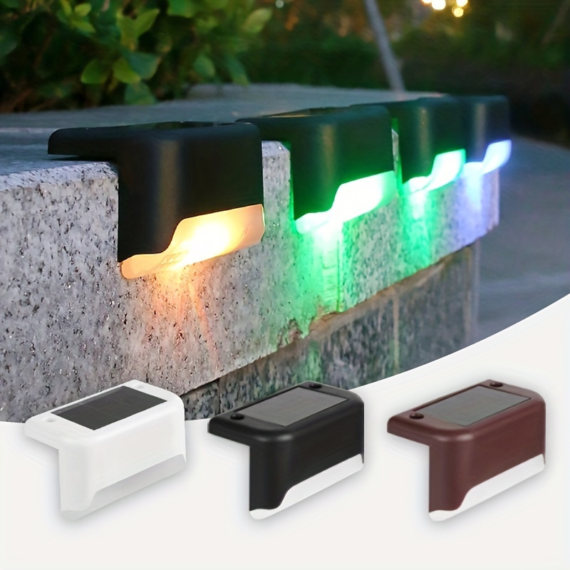 

Brighten Your Pathway With 4pcs Solar Deck Lights - Waterproof & Durable Outdoor Fence Lights!