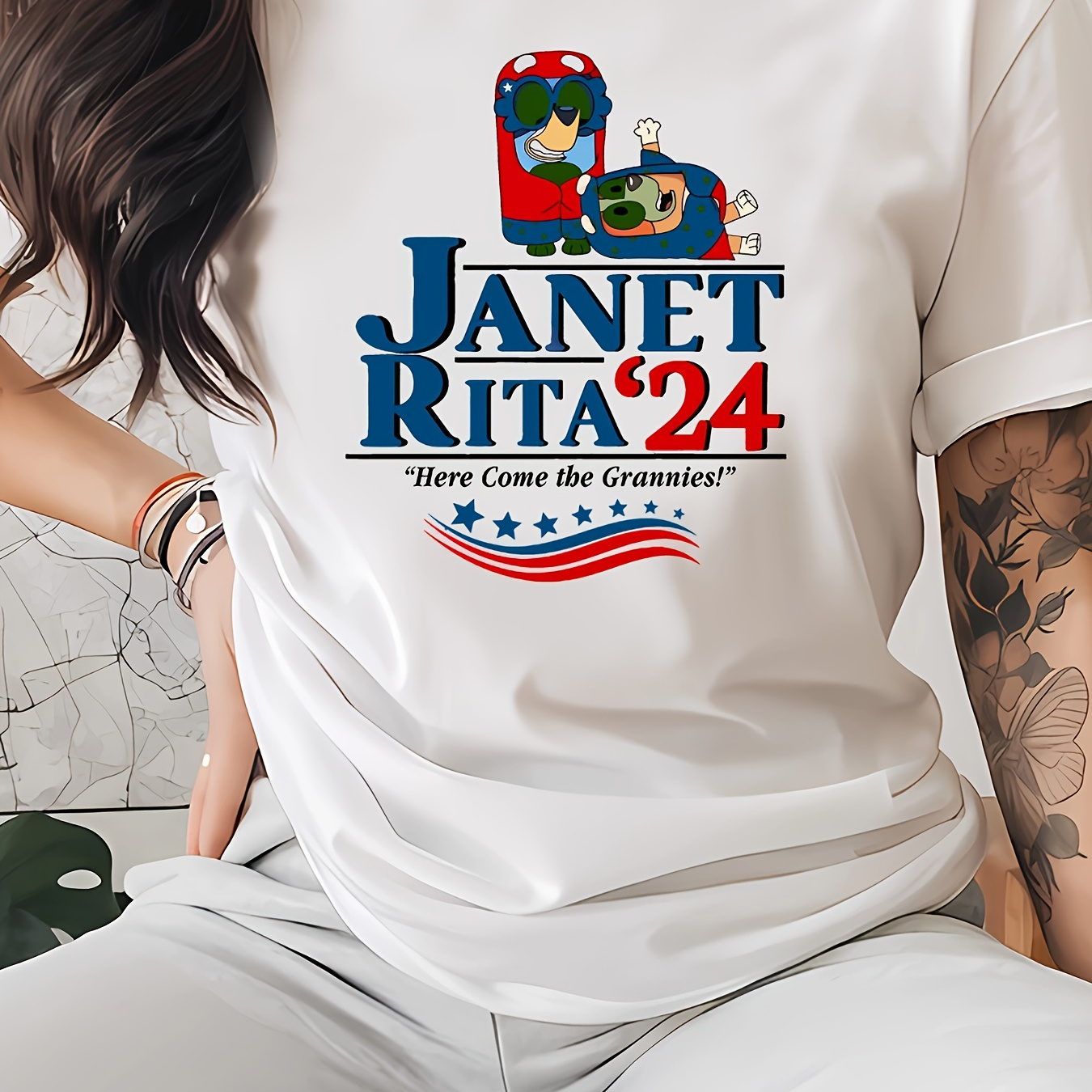 

And Rita 2024 Shirts, Grandmas Are , American Flag T-shirts, Gifts, Women's Wear