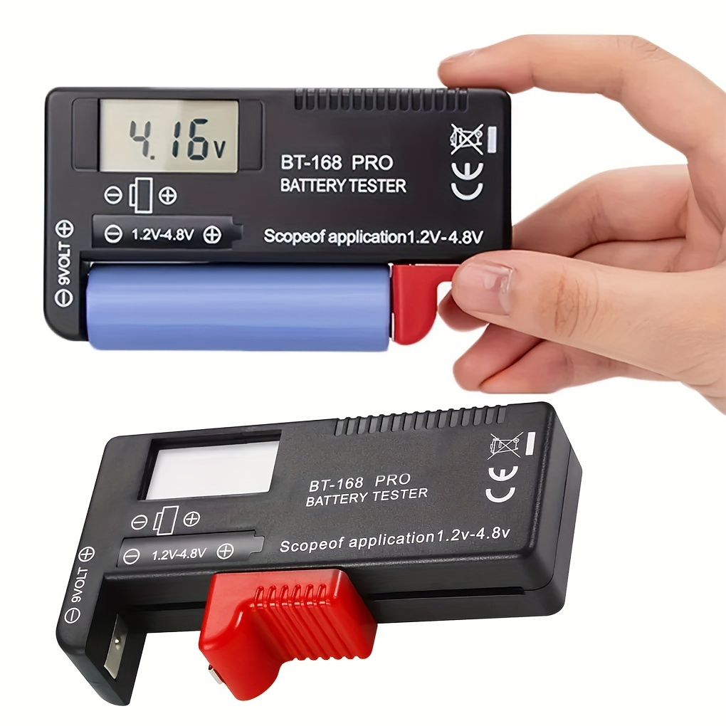 

Bt-168 Pro Universal Battery Tester - Quickly Check Aa/aaa/c/d/9v Batteries With Colour-coded Meter Indicators!