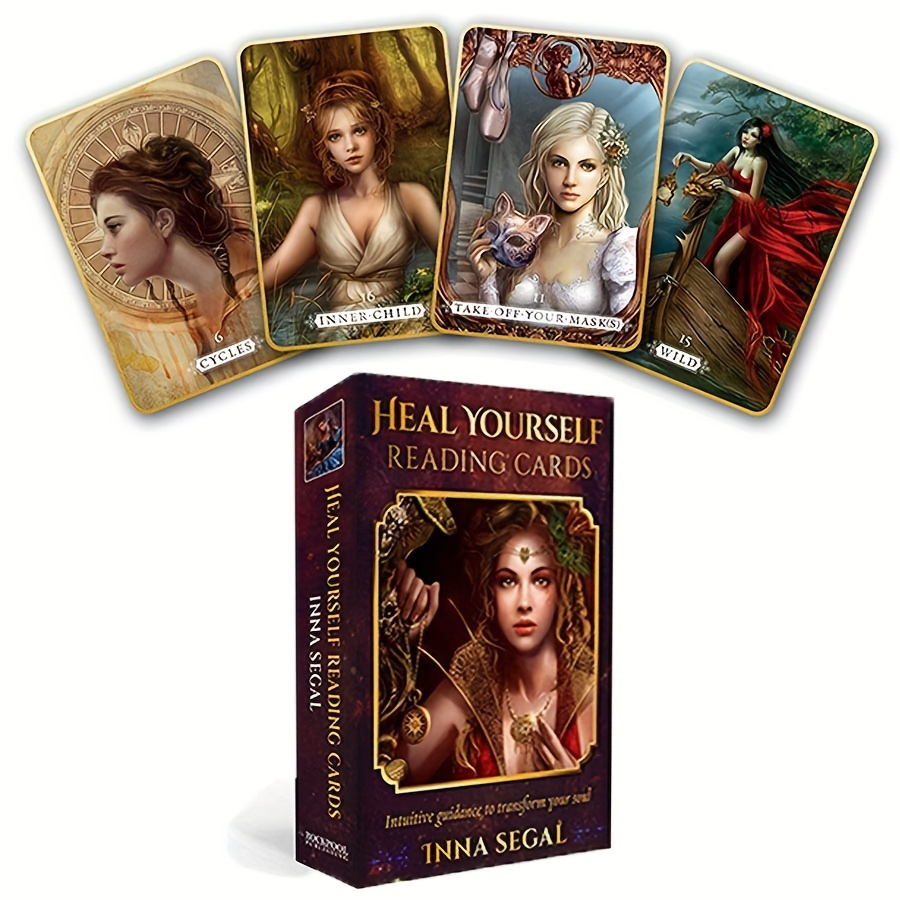 Heal Yourself Reading Oracle Cards Deck : Heal Yourself, A Guidance To  Transform Your Soul, Pockets Cards (with QRCode Pdf-Guidebook)