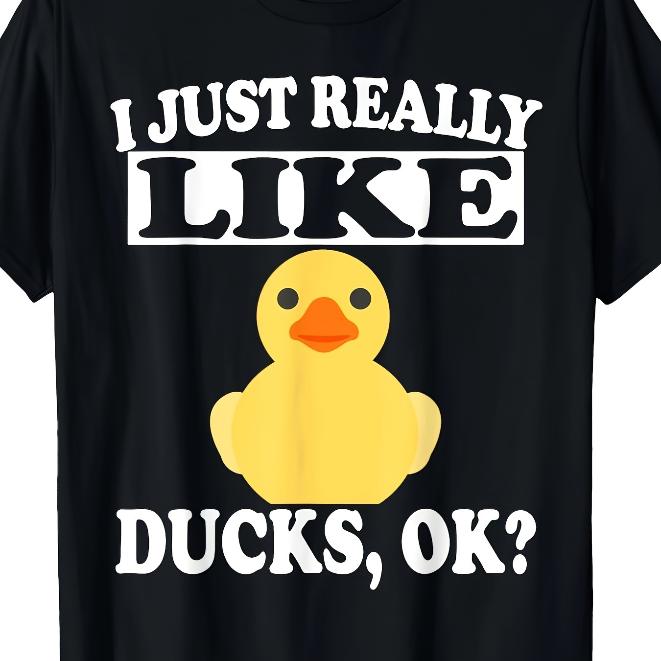 

Ducks, Ok Print Men's 100% Cotton T-shirt, Casual Short Sleeved Round Neck T-shirt, Summer And Autumn Outdoor Men's Clothing