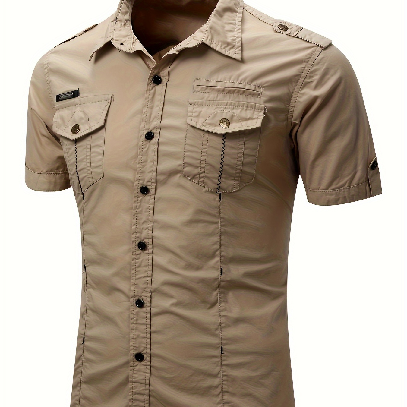 

Mens Cotton Short Sleeve Casual Shirt