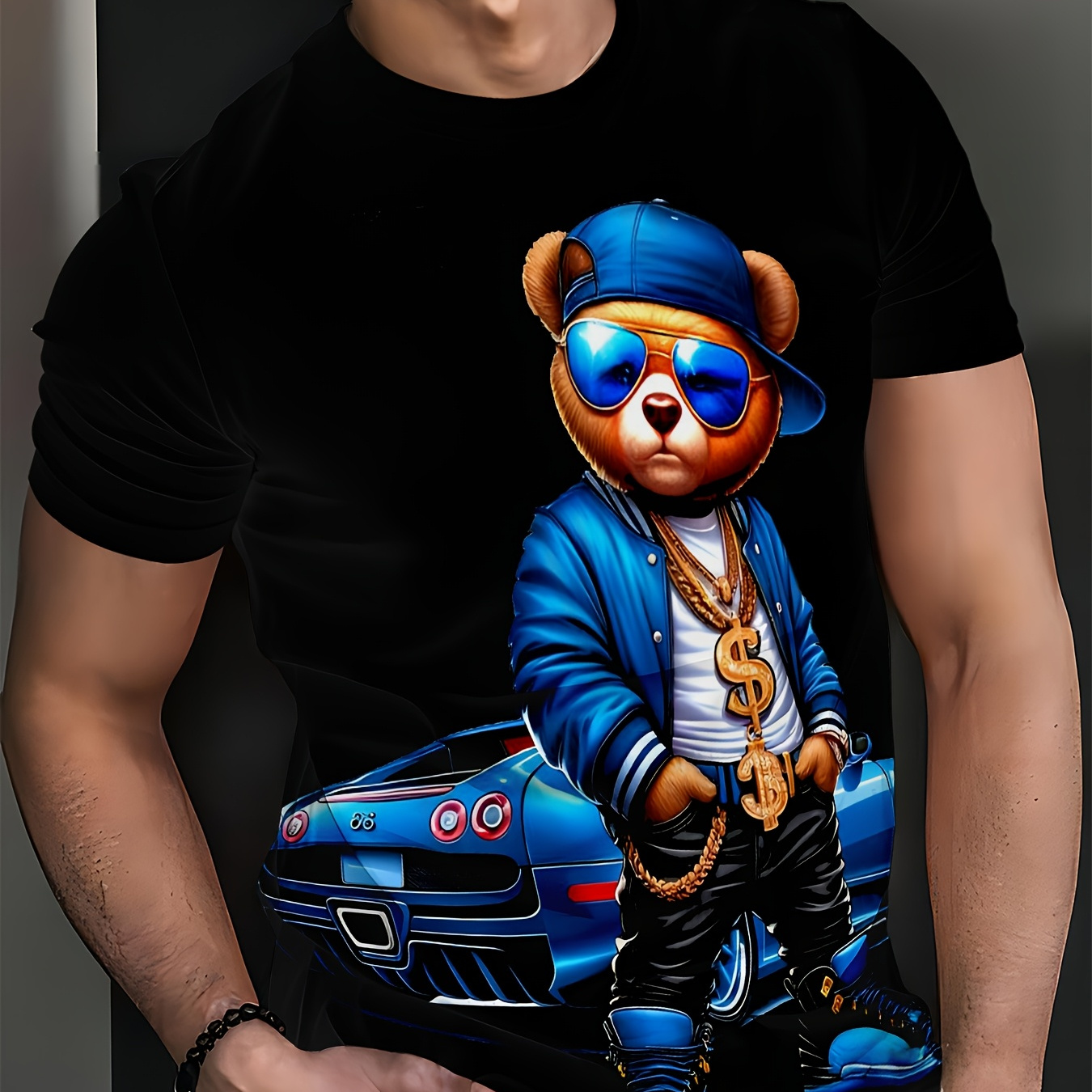 

Glasses Bear Men' Short Sleeve T-shirt