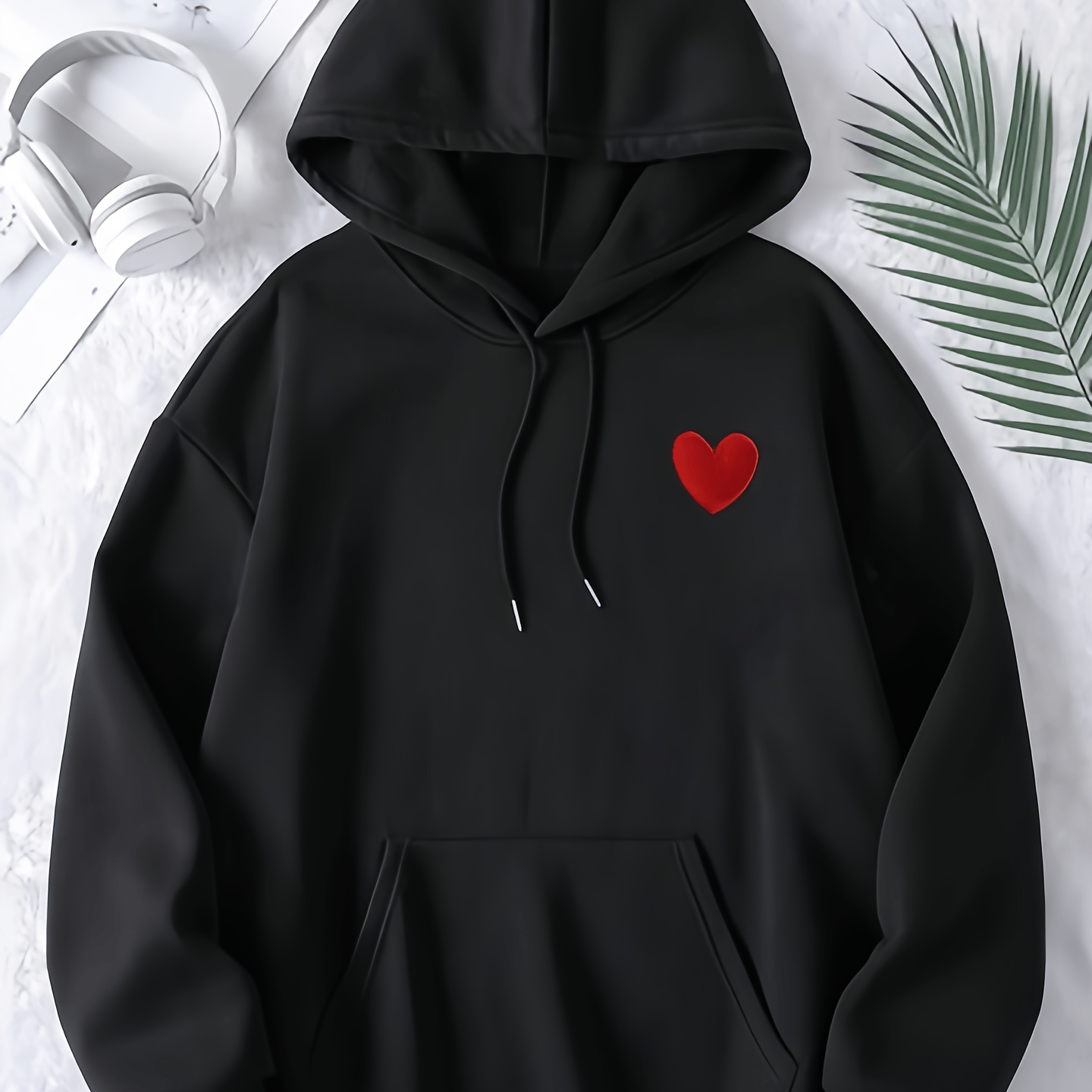 

Plus Size Hooded Pullover Fleece Sweatshirt - And / Sweater For