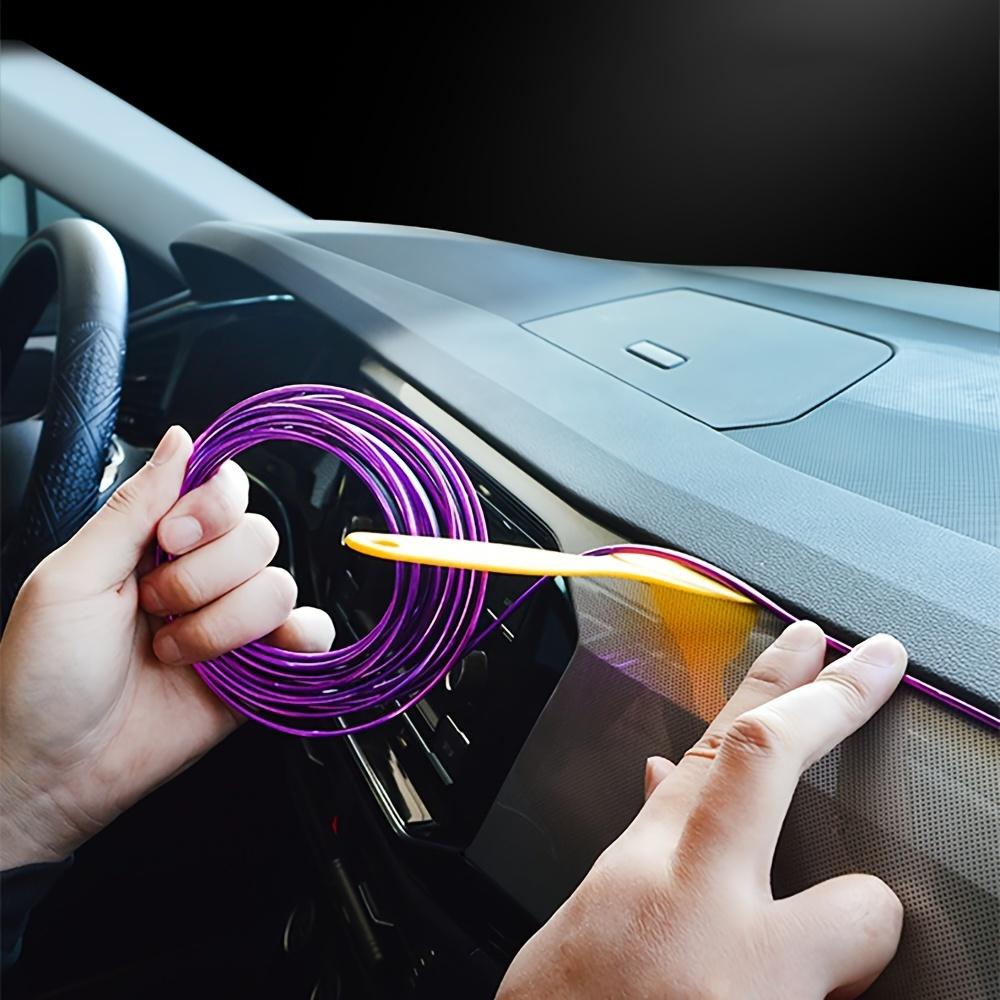 Car Moulding Strip Interior Decoration Strips Diy Auto Styling Accessories  Tuning Universal Dashboard Door Chrome Decor Trim, Shop Latest Trends