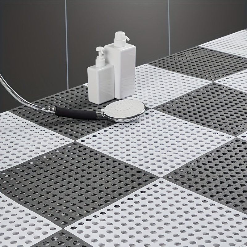 Modular Interlocking Mats T shaped Floor Tiles With Drainage - Temu