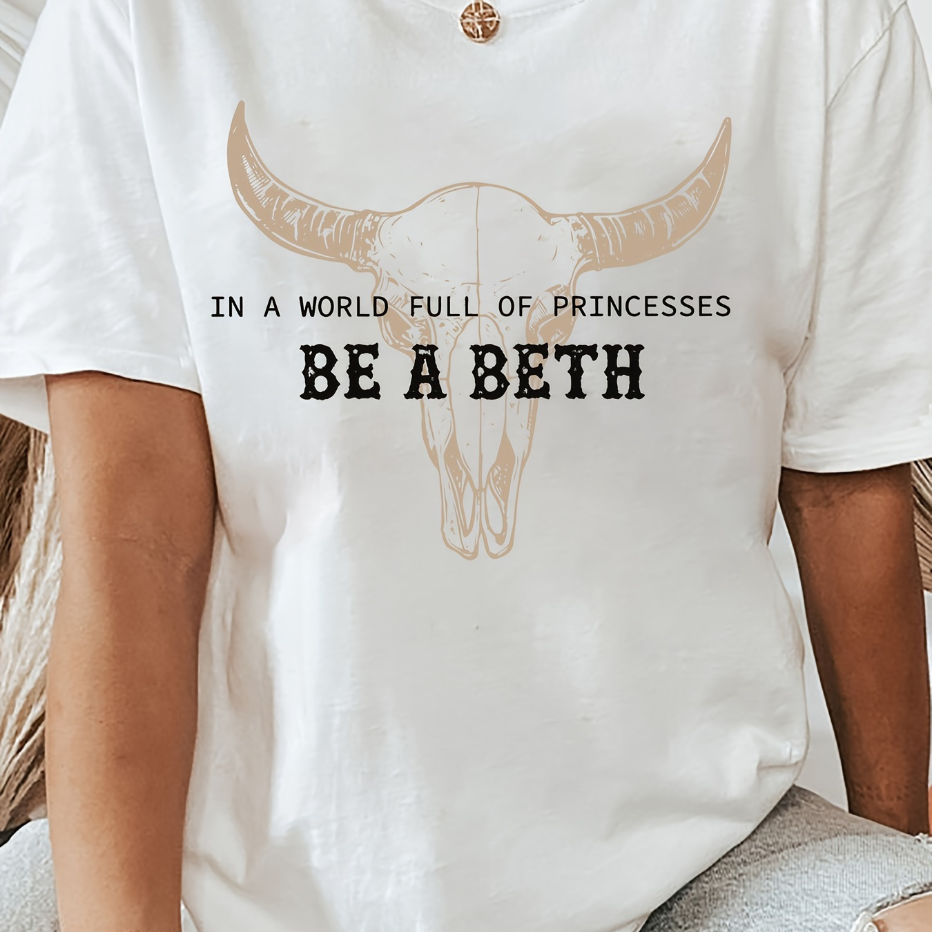 

Be A Beth T , Tee, , , Cow Skull ,