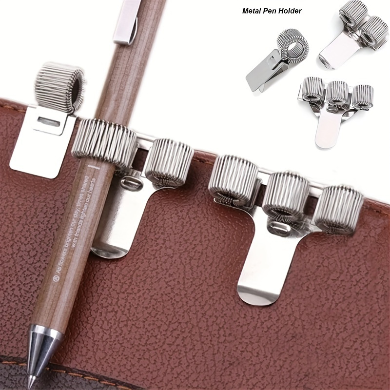 Portable Pen Holder Leather Lanyard Pen Holder Anti lost Pen - Temu