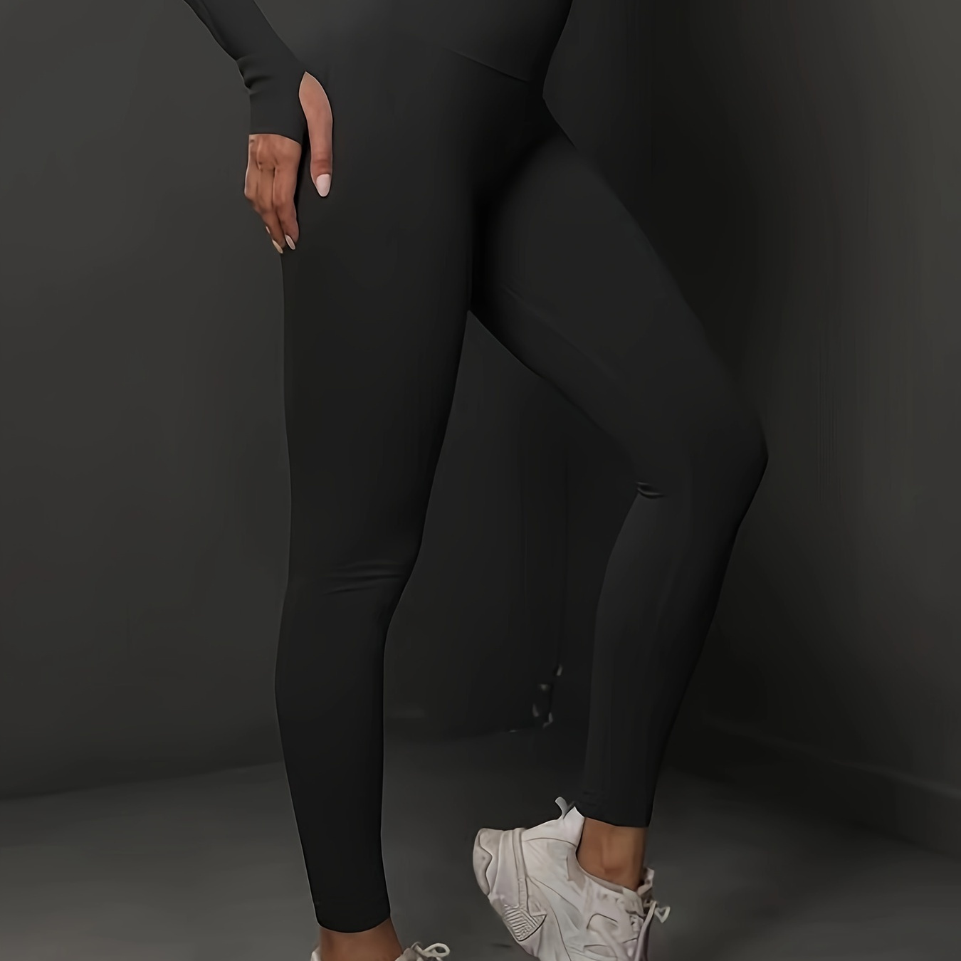 

Pantalon de Yoga de Levage de Bout À Bout de Couleur Unie, Leggings de Sport de Course À Pied Taille Haute, Vêtements de Sport Pour Femmes