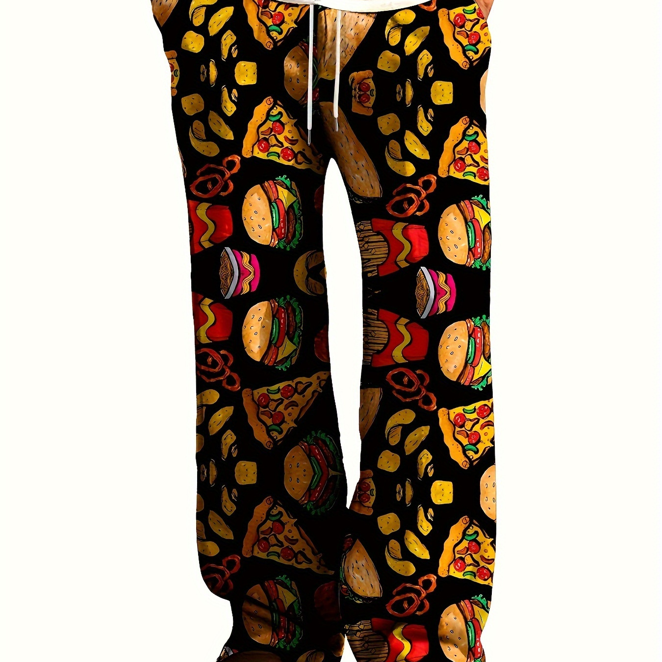 

Food 3d Print Fashion Trend Pajama Pants Men's Loungewear Pants Long Casual Loose Pockets
